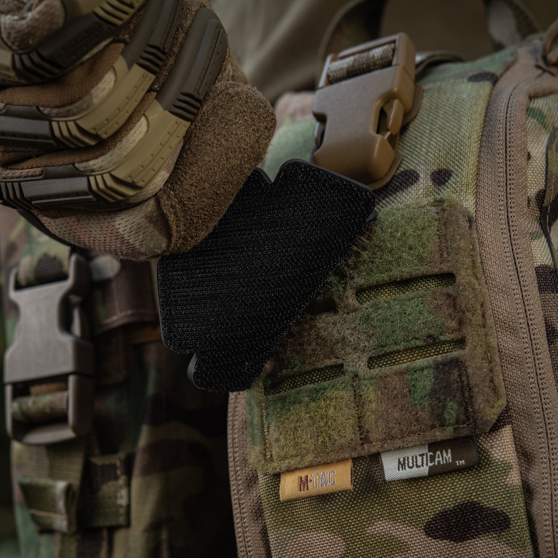 M-Tac embroidered Paramedic Bear patch in pink and black, featuring detailed stitching and a unique design.