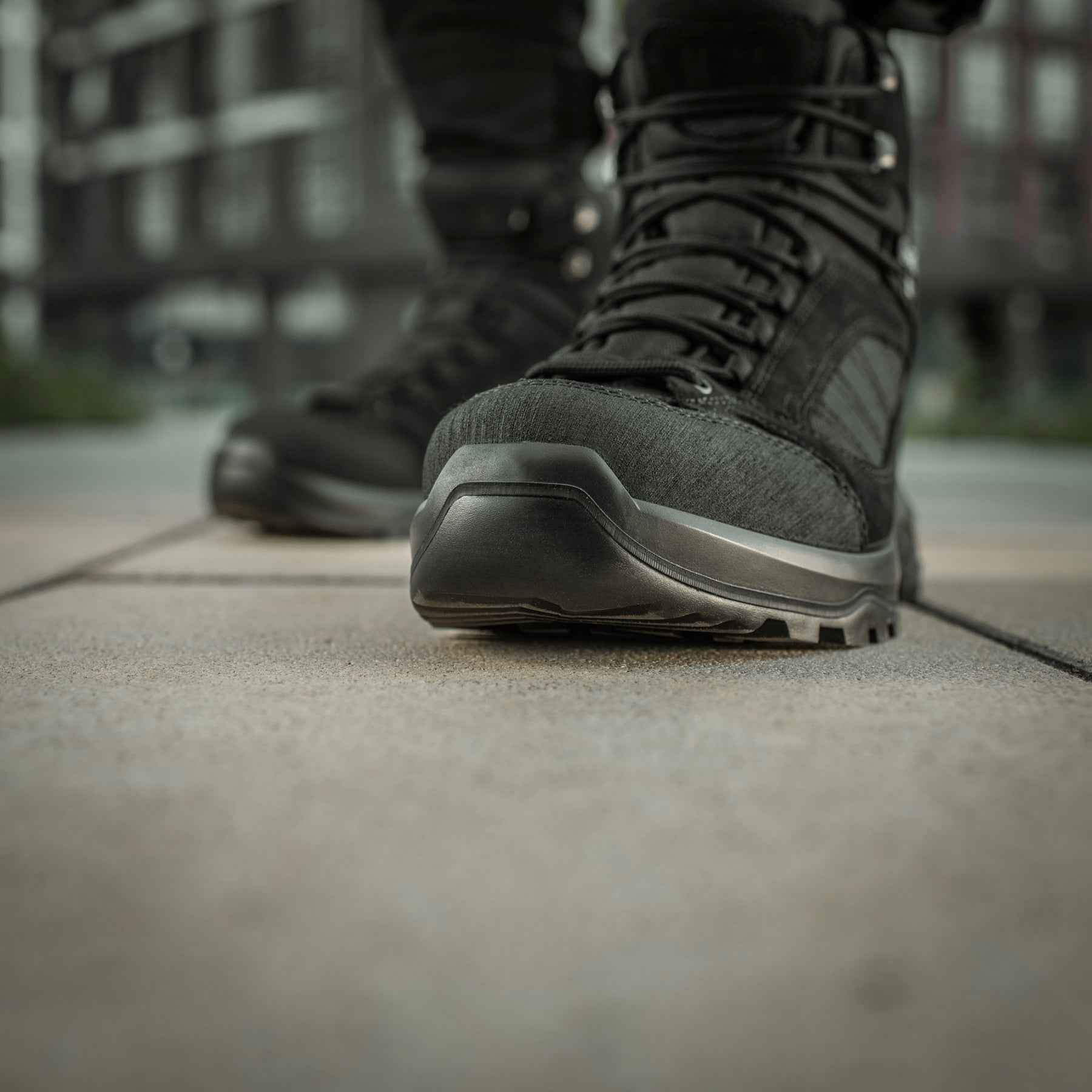 Black M-Tac Tactical Boots Demi-Season Pro Line with durable leather and rugged soles for tactical and outdoor use.