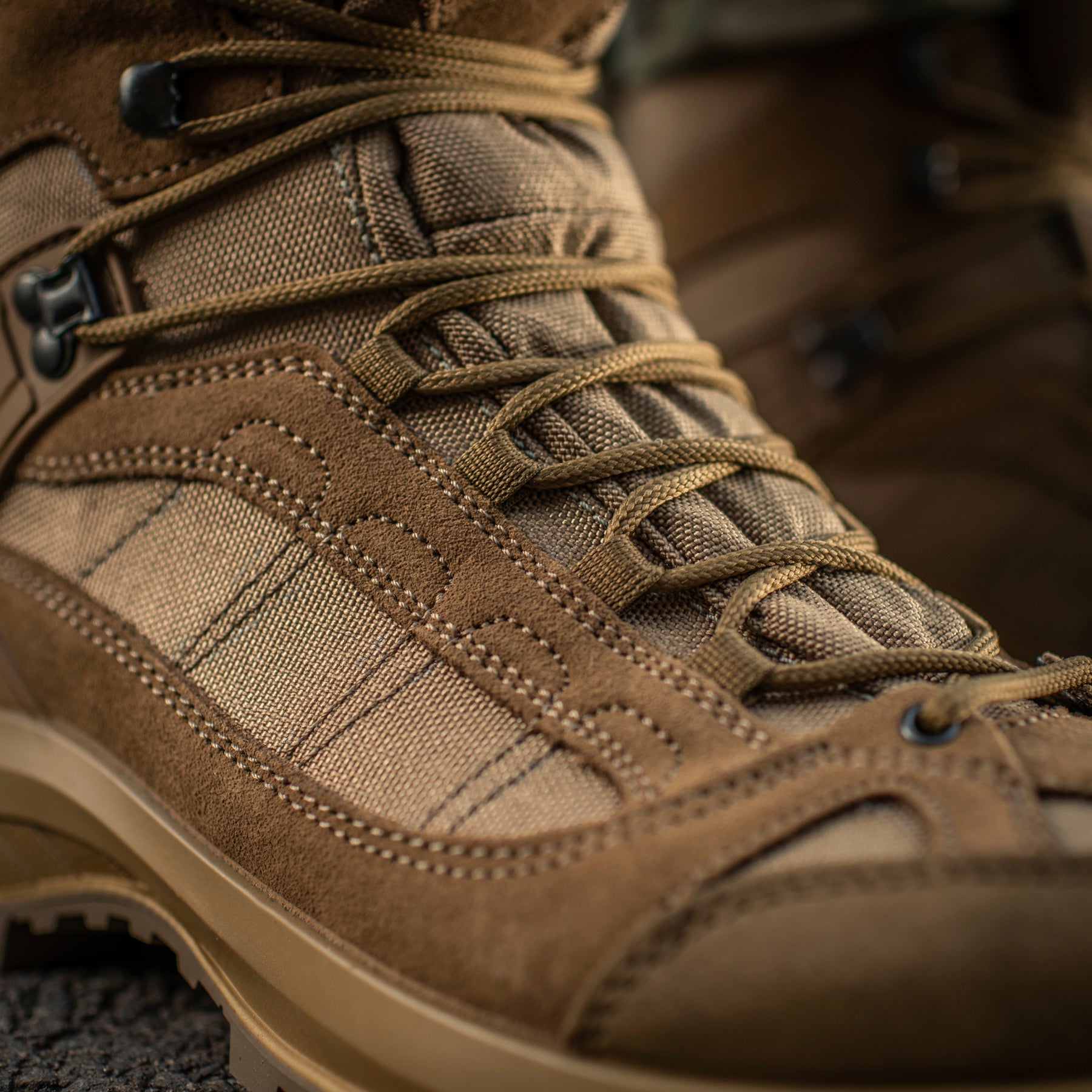 M-TAC Tactical Boots Demi-Season Pro Line in coyote color, featuring durable leather and rugged sole for tactical use.
