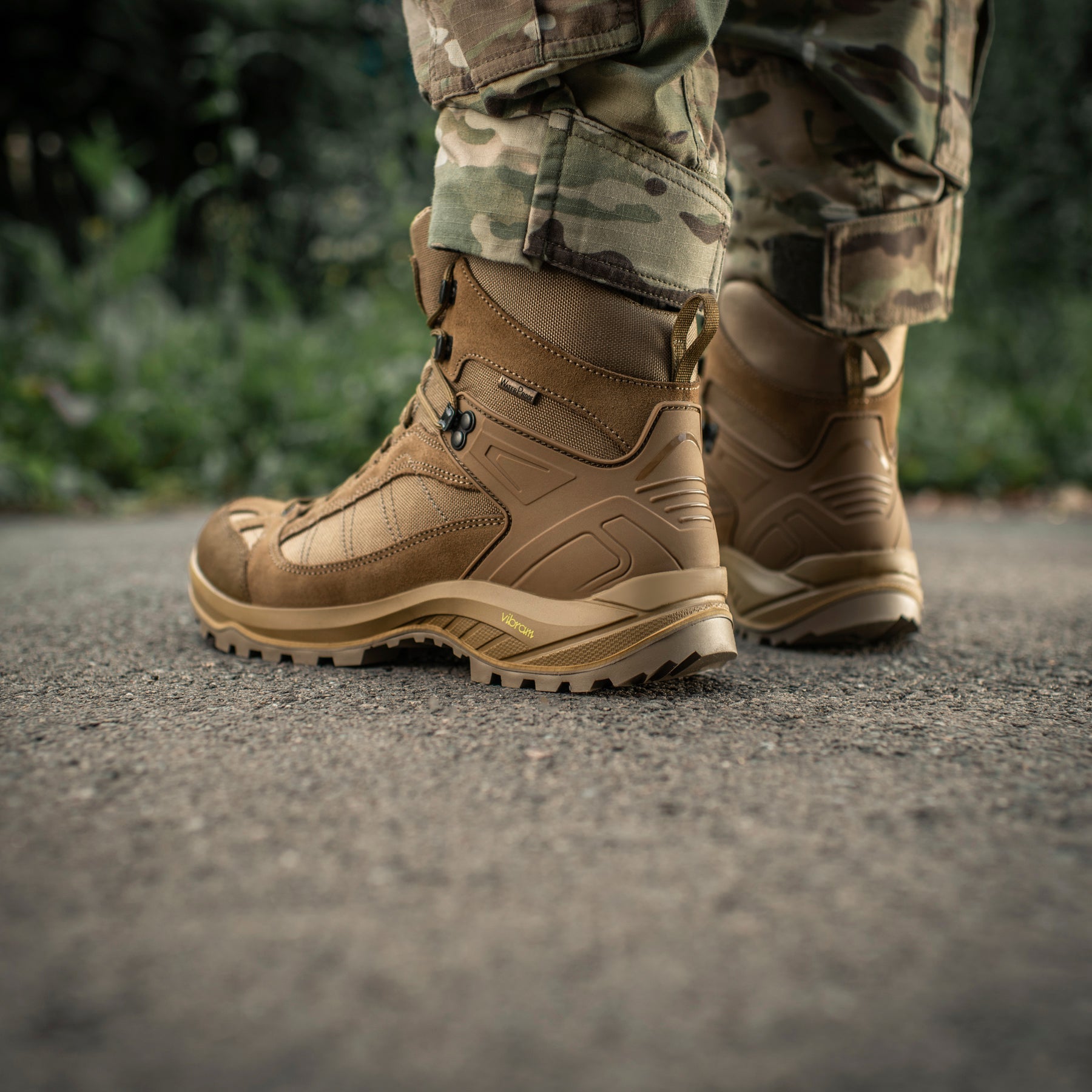 M-TAC Demi-Season Tactical Boots in Coyote color, featuring durable design and rugged soles for outdoor and tactical use.
