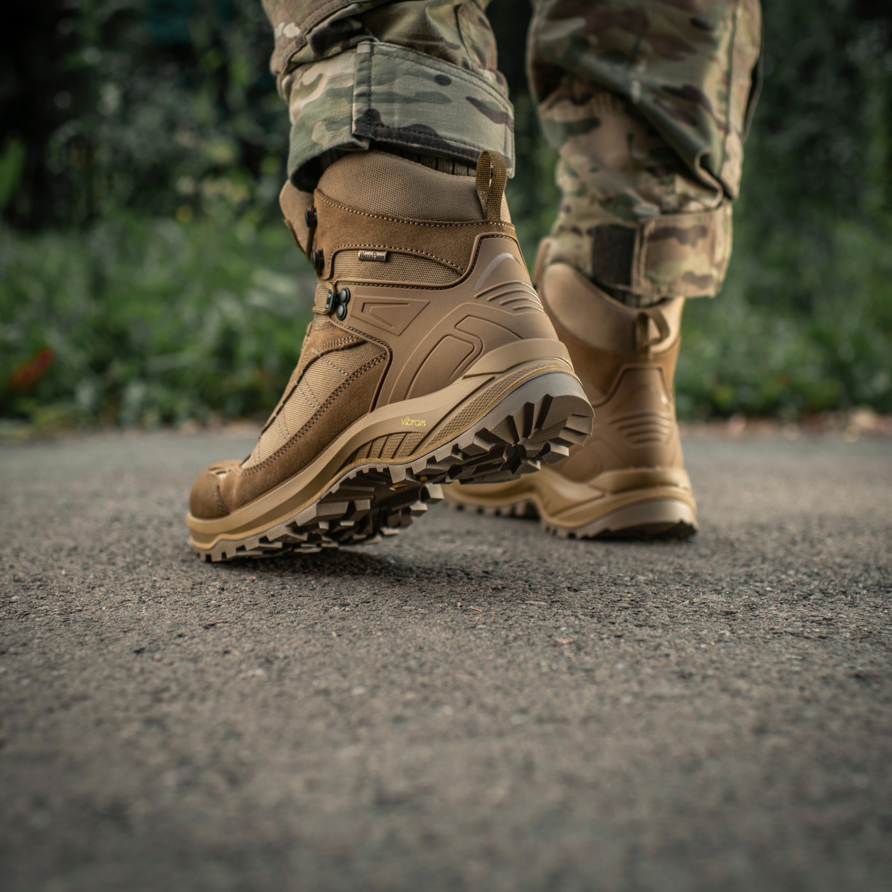 M-Tac Tactical Boots Demi-Season Pro Line in coyote color, featuring durable leather and rugged outsole for tactical use.
