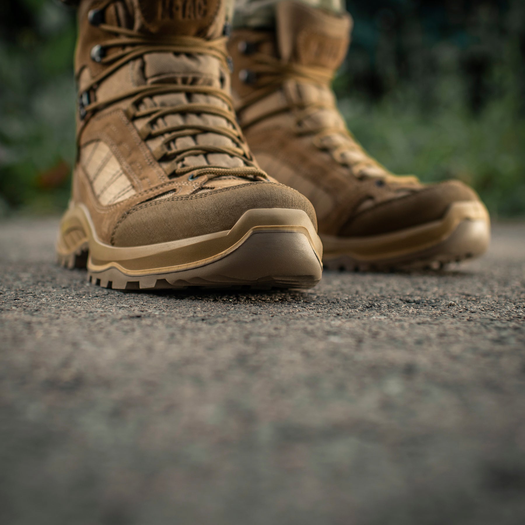 M-Tac Demi-Season Pro Line tactical boots in coyote color, durable leather and nylon construction for outdoor and tactical use.