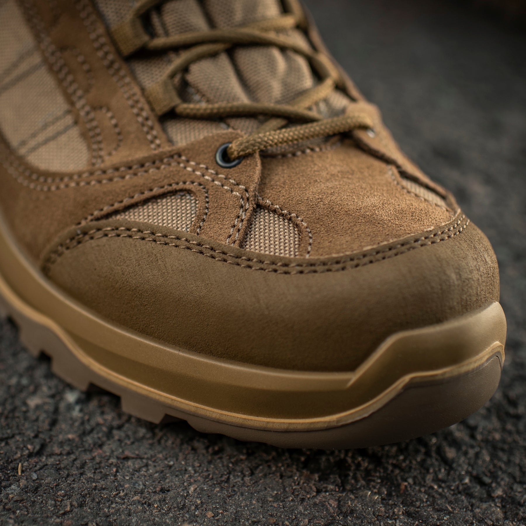 M-Tac Demi-Season Tactical Boots Pro Line in coyote color, featuring rugged design and durable soles for tactical use.