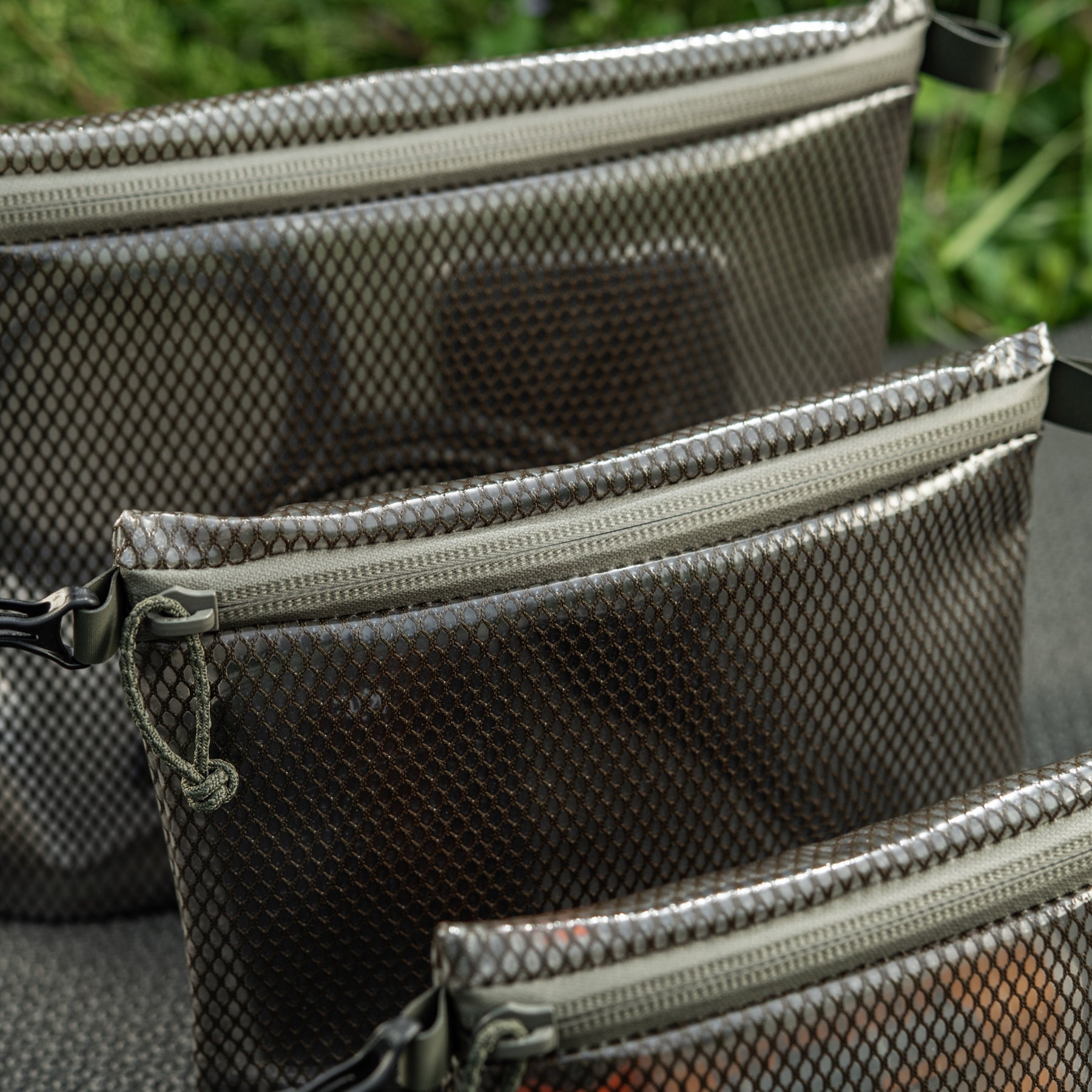 M-Tac Zip Pocket Organizer Set Elite in ranger green, featuring multiple compartments for efficient storage and organization.