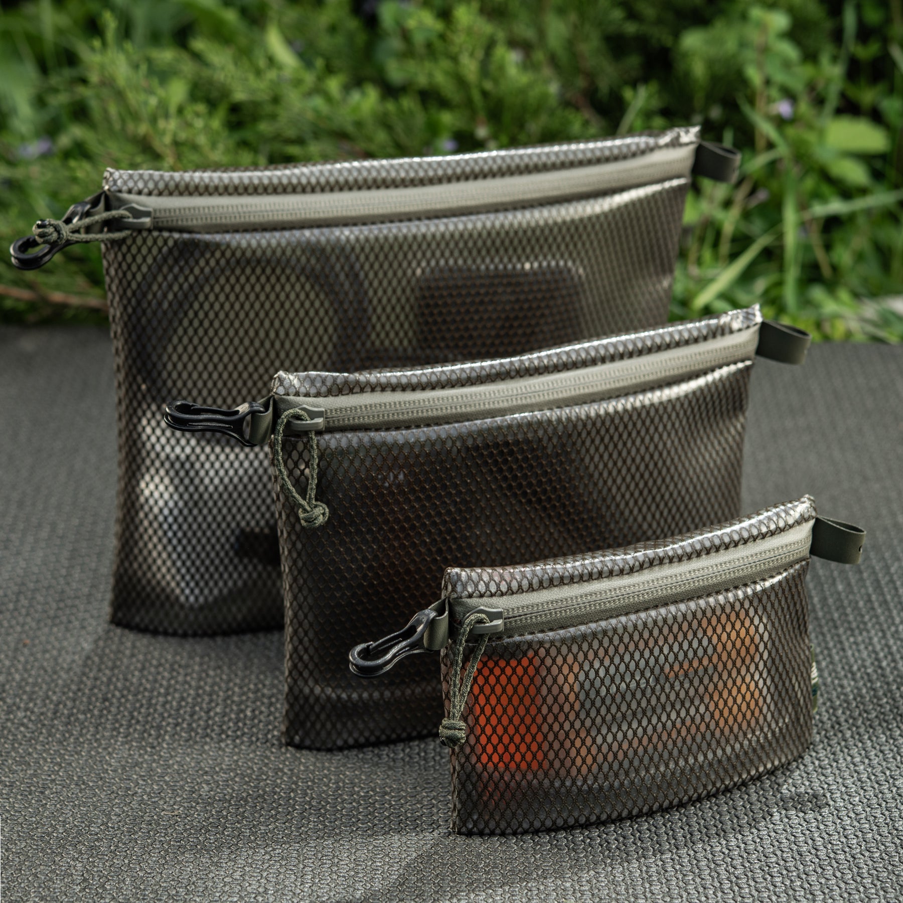 M-Tac Zip Pocket Organizer Set Elite in ranger green, featuring multiple zippered pockets for versatile storage options.