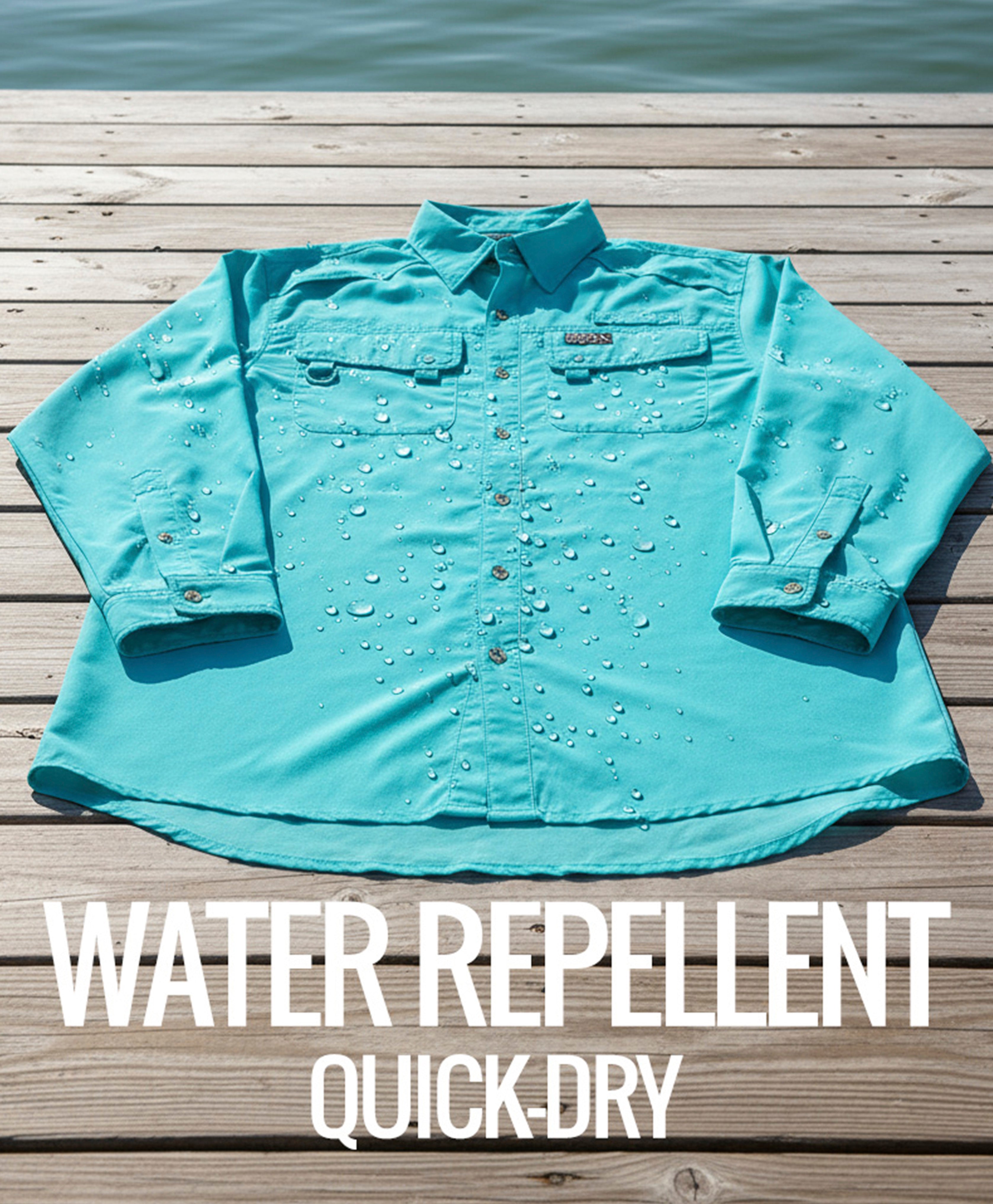 Men's Hook & Tackle Seacliff 2.0 L/S UV vented fishing shirt in red, featuring long sleeves and breathable fabric.