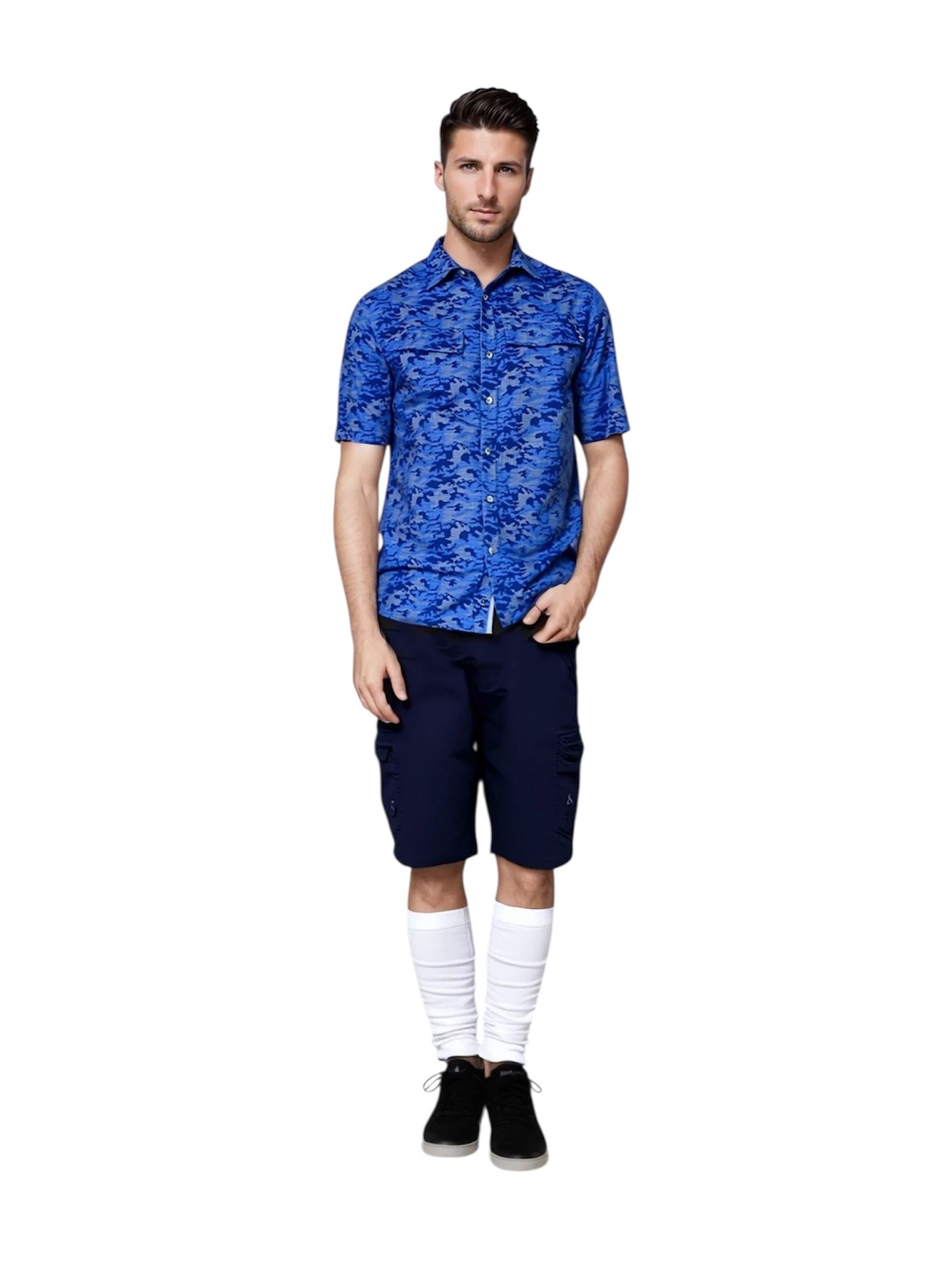 Men's Dot Camo UV Vented Fishing Shirt - We The Collective