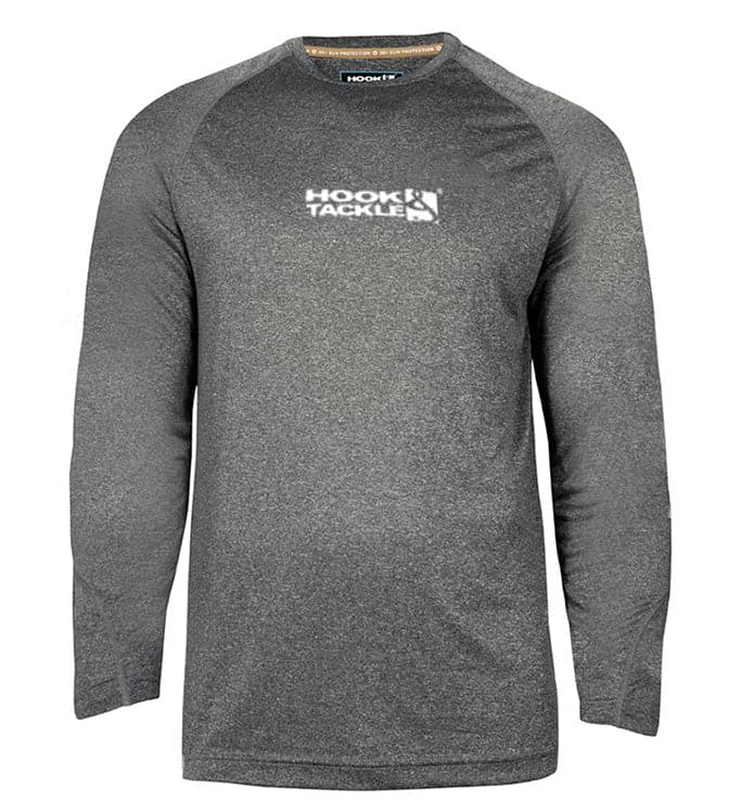 Youth Hook & Tackle Tails Up UV fishing shirt in light color, featuring sun protection for outdoor activities.