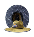 Tropic Marlin Straw Hat by Hook & Tackle, featuring a wide brim and tropical design for sun protection and style.
