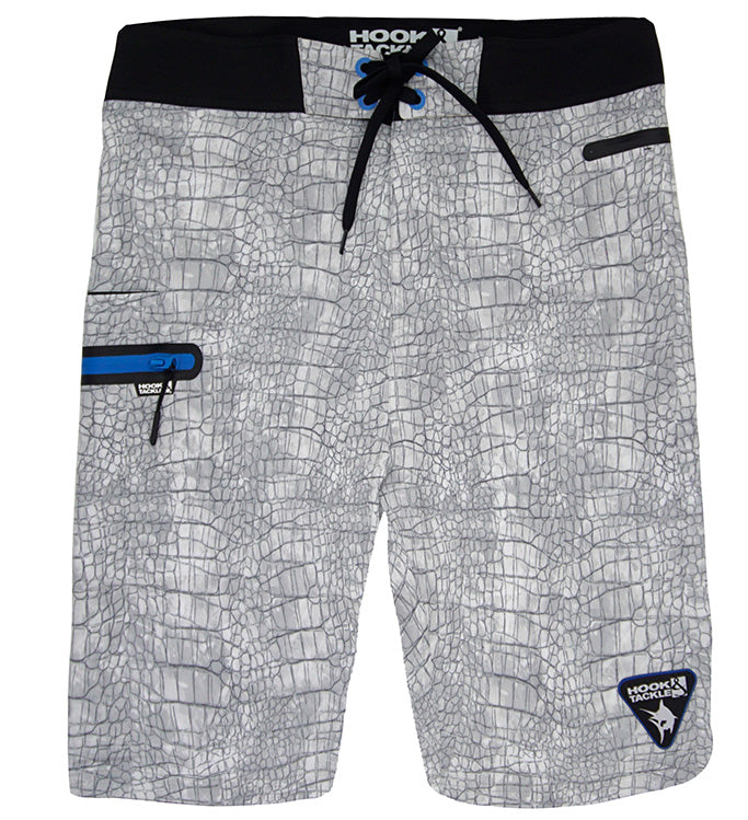 Men's Hook & Tackle Chaos Stretch Fishing Boardshorts in vibrant colors, featuring a comfortable fit and durable fabric.
