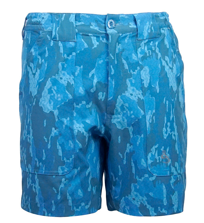 Men's Geo Camo Beer Can Lightweight Stretch Short - We The Collective