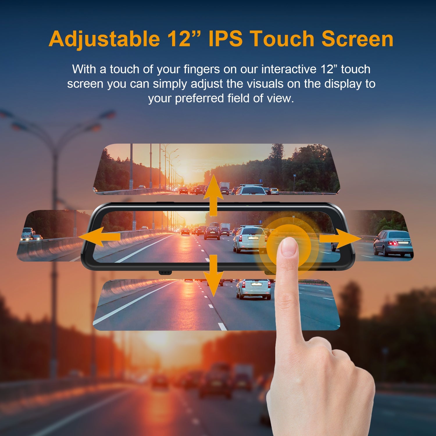Rexing M2 Smart BSD ADAS Dual Mirror Dash Cam 1080p (Front+Rear) with GPS - We The Collective