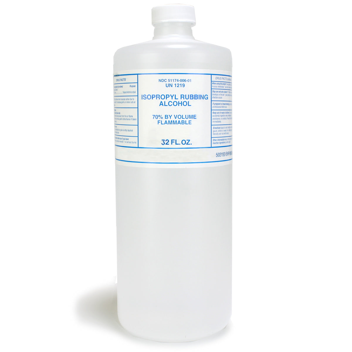 Isopropyl Alcohol, 70%, 32 oz. - 1 Each - OVERLANDERS Outfitter