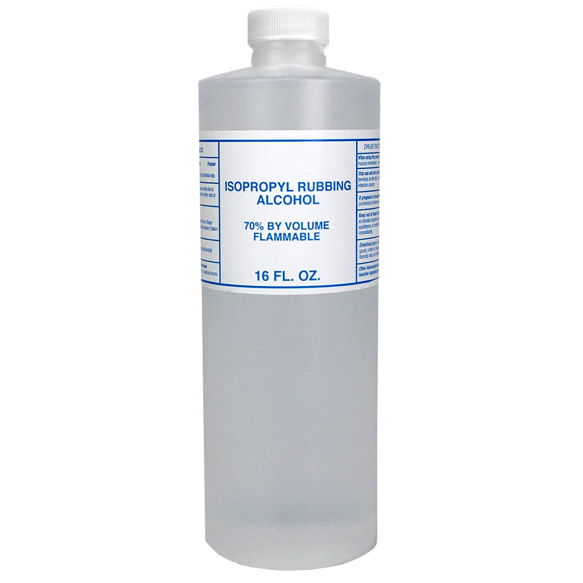 16 oz. bottle of Quakekits.com isopropyl alcohol 99% for disinfecting, cleaning, and sanitizing in medicine and topical uses.