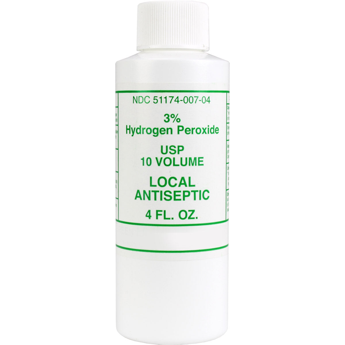 Bottle of Quakekits hydrogen peroxide 3% in a 4 oz. container, used for medicinal and topical antiseptic purposes.