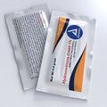 Hydrocortisone cream 1.0% in a 0.9 gm tube, shown in a box of 144 for topical skin relief, from Quakekits.com