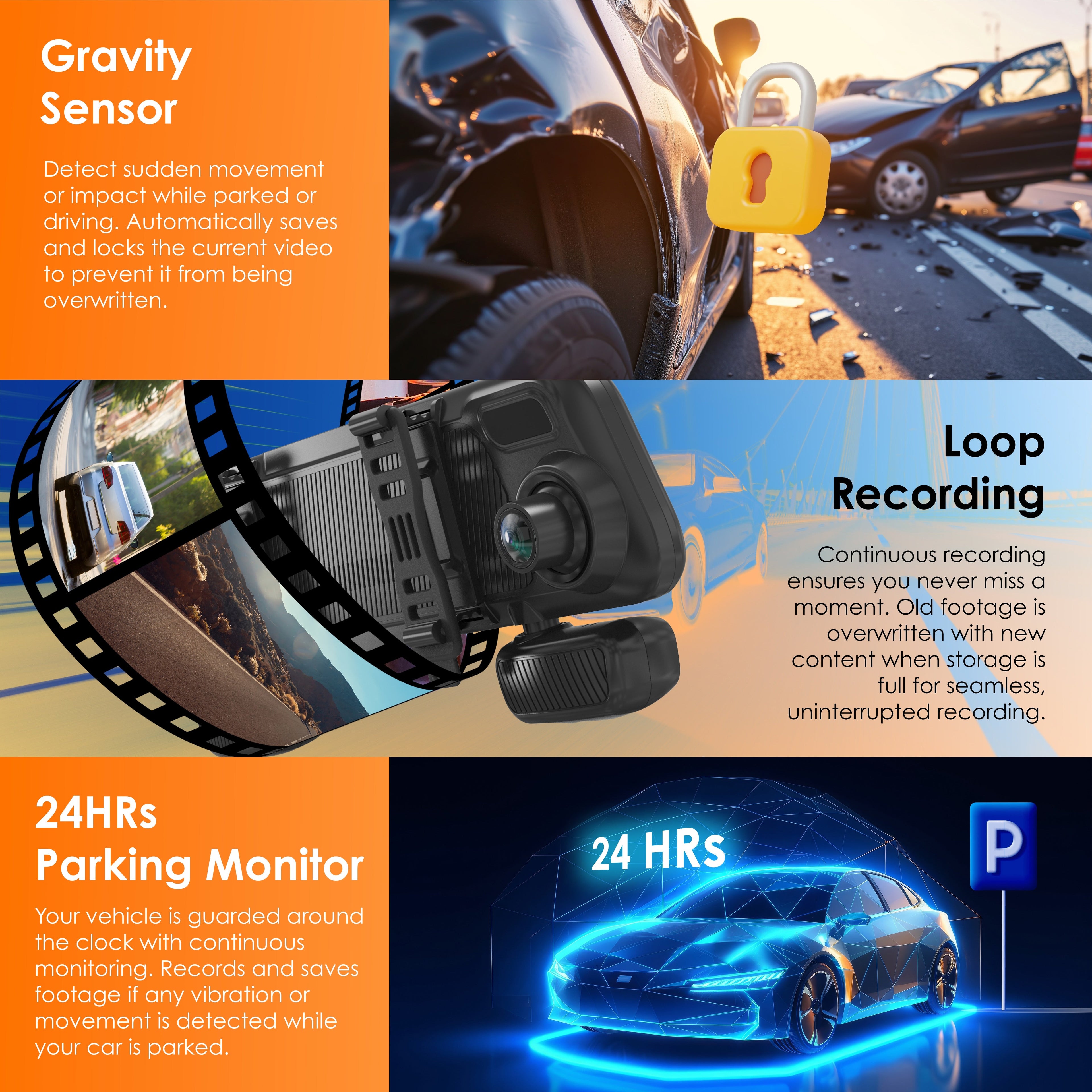 Rexing M4 4-CHANNEL MIRROR DASH CAM 12” Touch Screen Mirror Dash Cam, 1080p with GPS - We The Collective