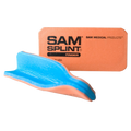 Set of ten reusable Sam Splint finger splints for first aid, flexible and lightweight medical tools for finger injury support.
