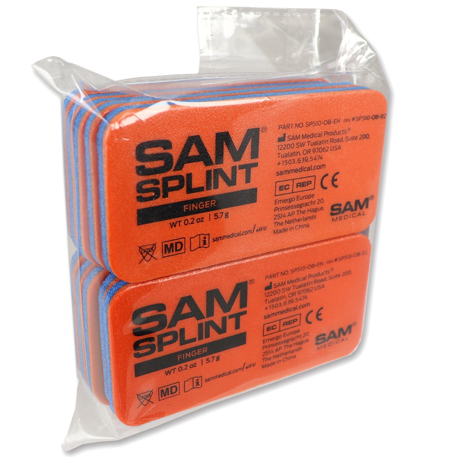 Reusable Sam Splint finger first aid tools in a 10-pack, flexible and durable for emergency finger injury support.