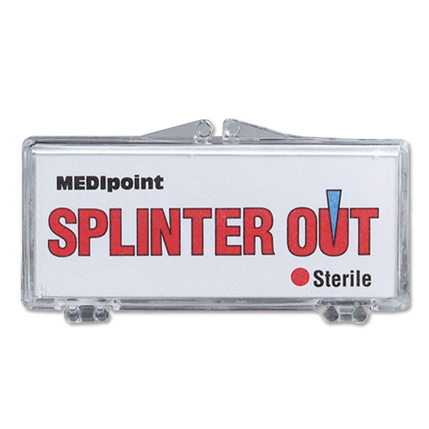 Ten sterile Quakekits Splinter-Out tools with pointed tips for safe splinter removal, displayed on a white background.
