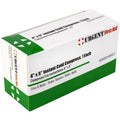 Boxed 4x5-inch instant cold compress for burn treatment, featuring the quakekits.com brand label on the packaging.