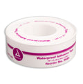 Waterproof plastic tape on a spool, 1/2 inch by 5 yards, used for wrapping and sealing in repair projects.