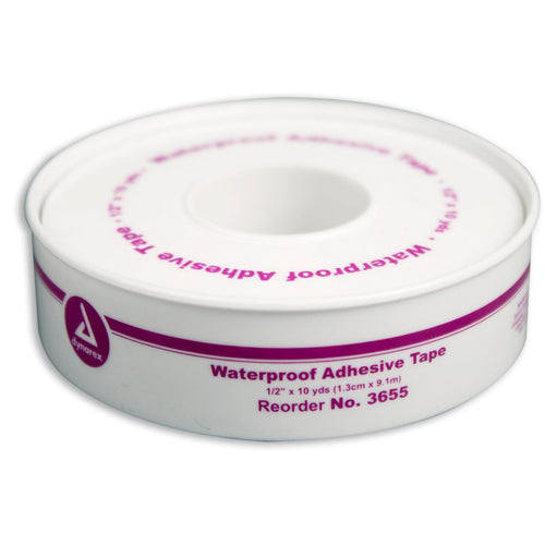 Waterproof plastic tape on spool, 1/2"x10 yards, ideal for repairs and sealing, by Quake Kits.