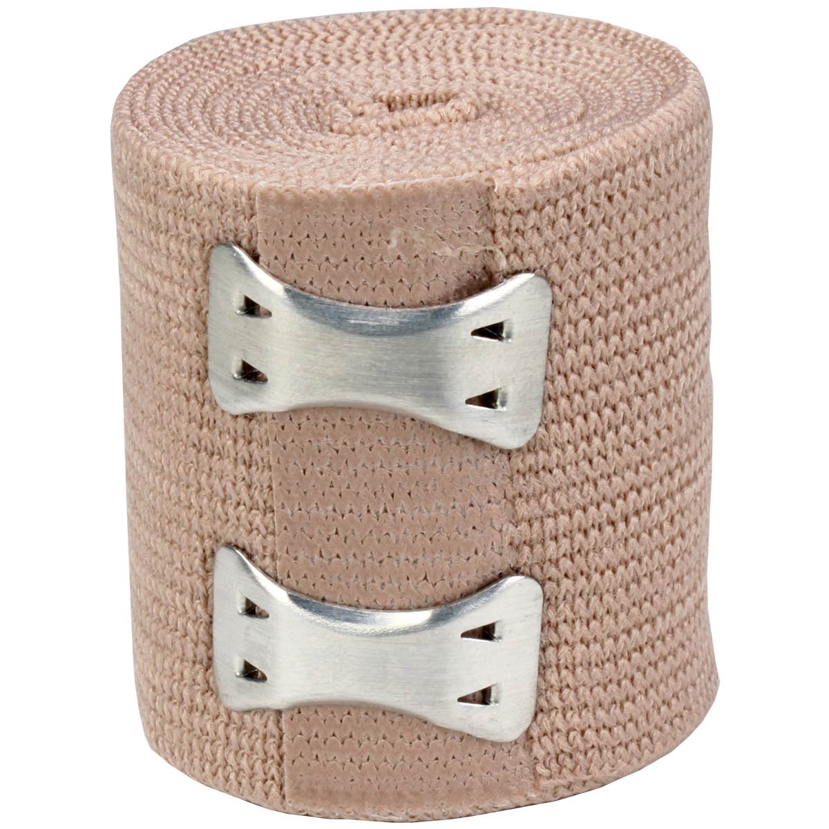 Elastic Ace bandage by quakekits.com, 2 inches wide and 5 yards long with two fasteners for secure support.