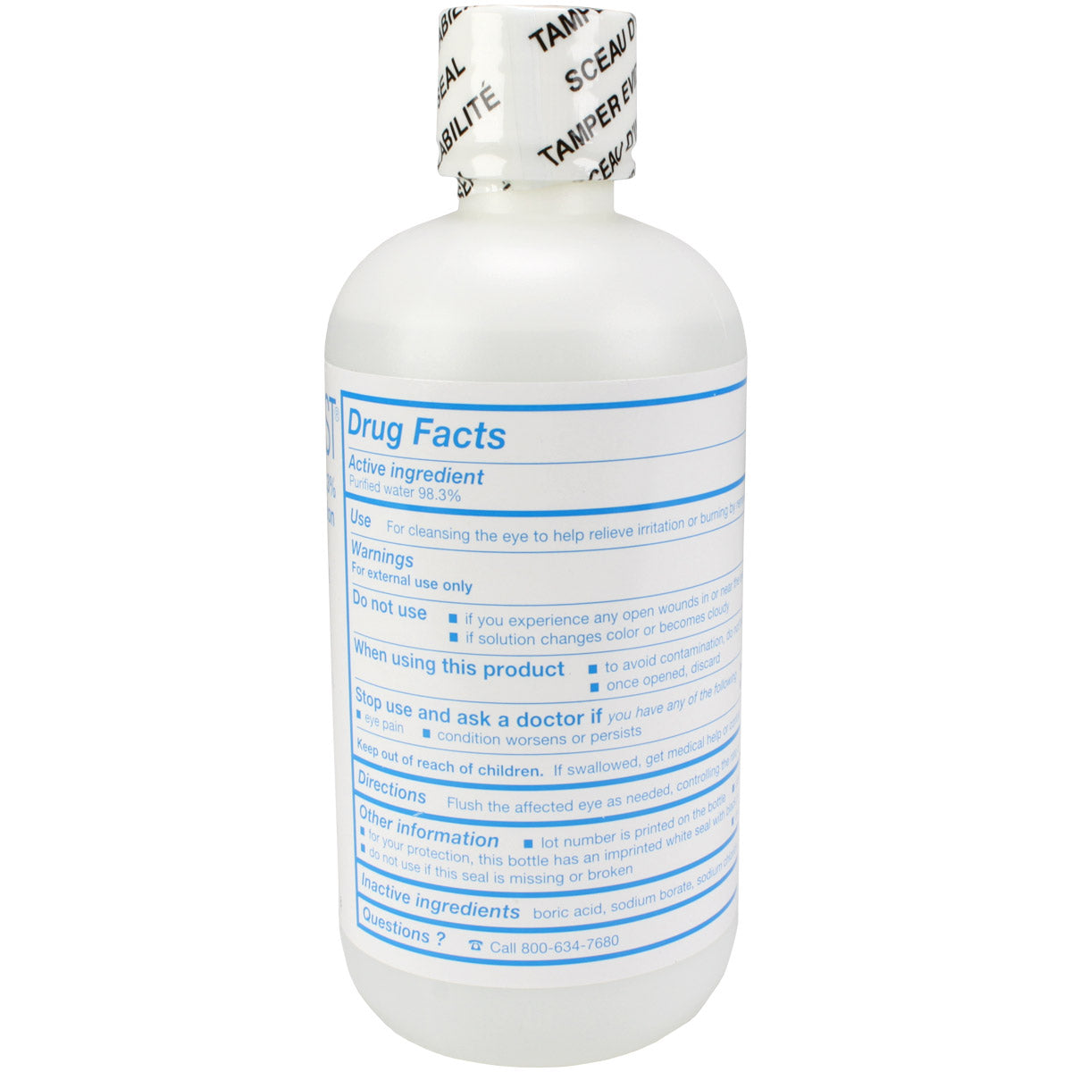 Eye Wash - Plastic Bottle - One Time Use - 8 oz - OVERLANDERS Outfitter