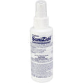 Sanizide Plus germicidal surface disinfectant in a 4 oz. plastic spray bottle, hygiene product by quakekits.com, ready for sanitizing surfaces.