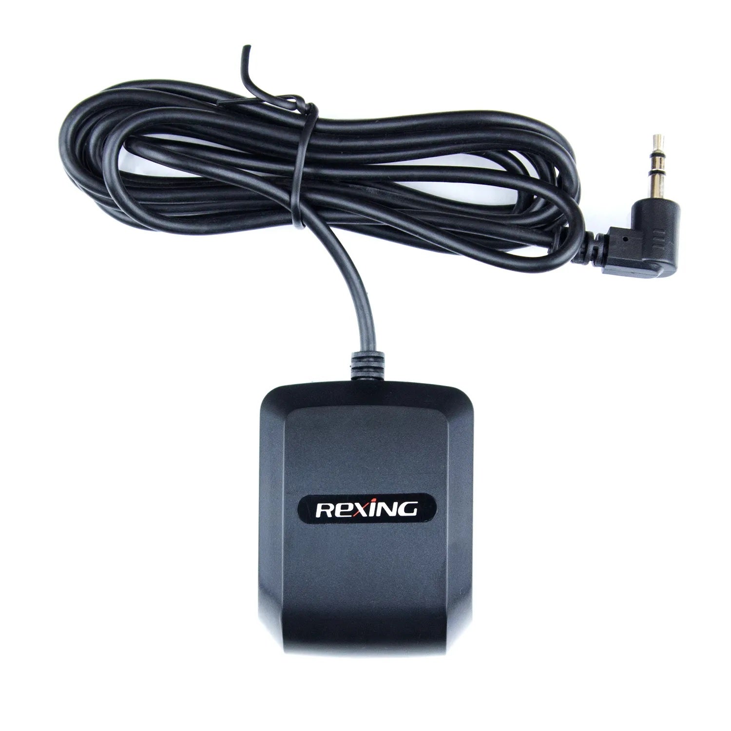 Rexing GPS logger for M2 dash cam accessory with compact design and connection ports, used for vehicle GPS tracking and recording