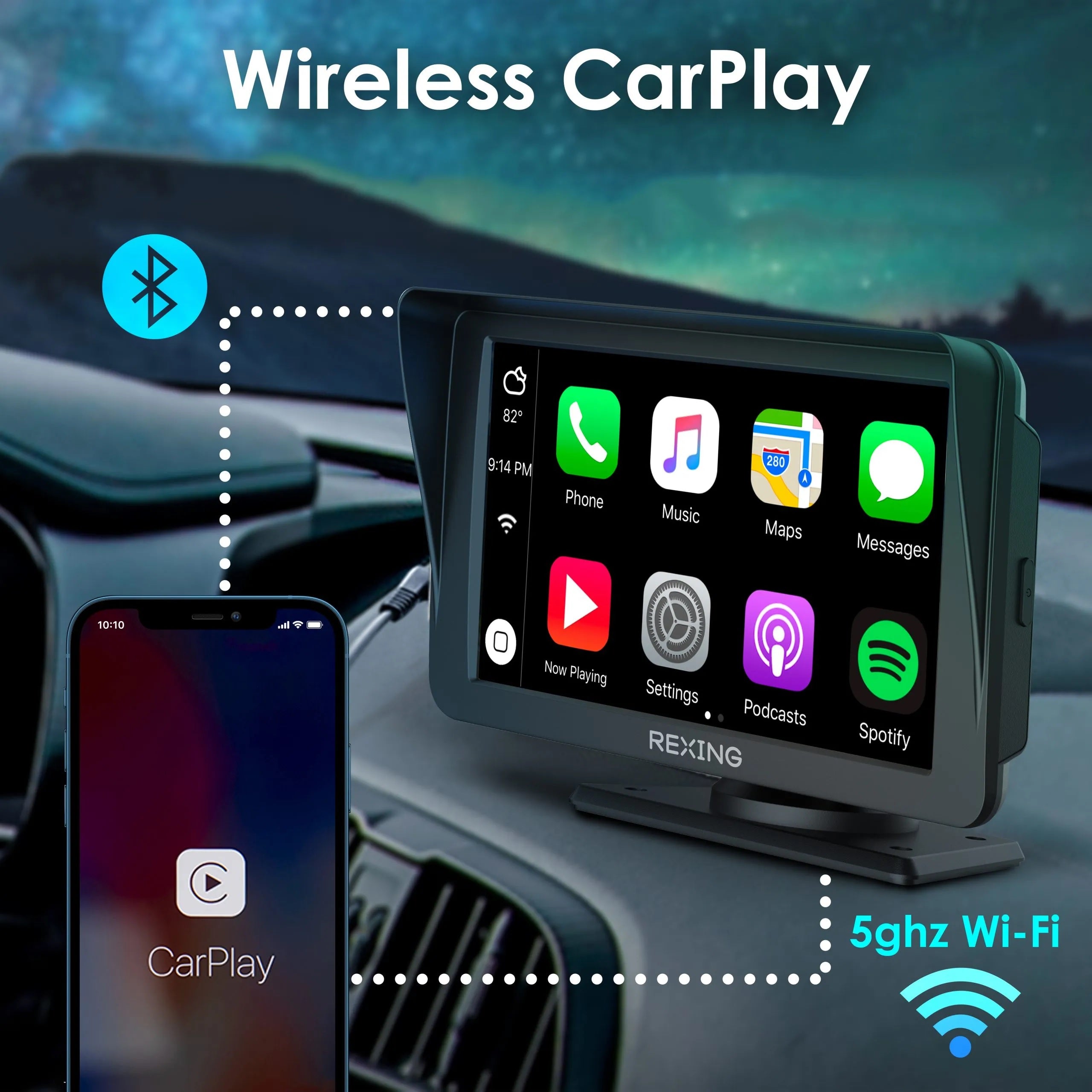 REXING W1 Multimedia Receiver W/ Backup Camera - We The Collective