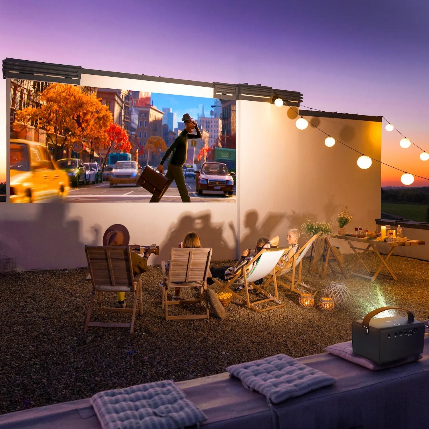 Rexing PV7 Pro Smart DLP Projector 600ANSI with 3D Projection, Wi-Fi, Bluetooth - OVERLANDERS Outfitter