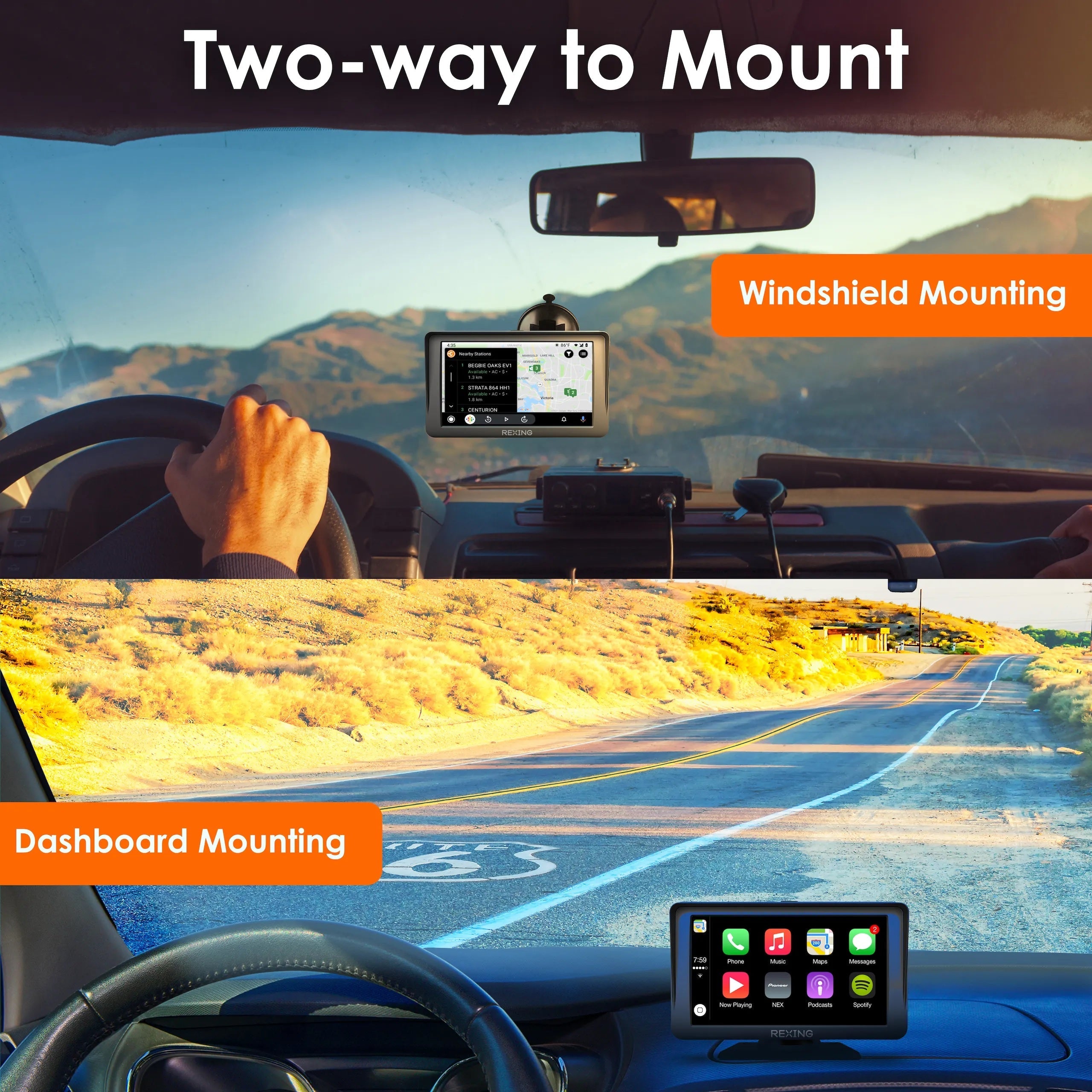 REXING W1 Multimedia Receiver W/ Backup Camera - We The Collective