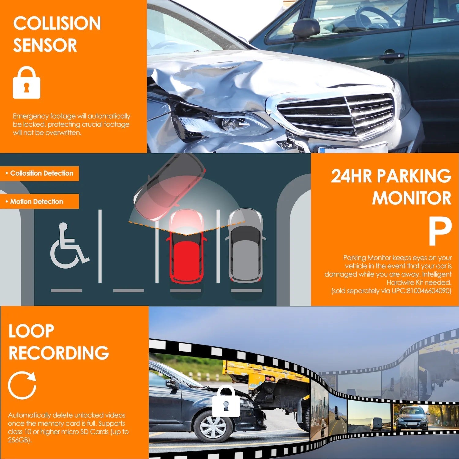 Rexing V2 PRO AI Dash Cam, 3-Channel Front/Cabin/Rear 1080p Recording with Wi-Fi and GPS - We The Collective