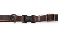Celtic Sport chocolate leather dog collar by Euro-Dog Collars, featuring detailed Celtic design and sturdy leather construction.
