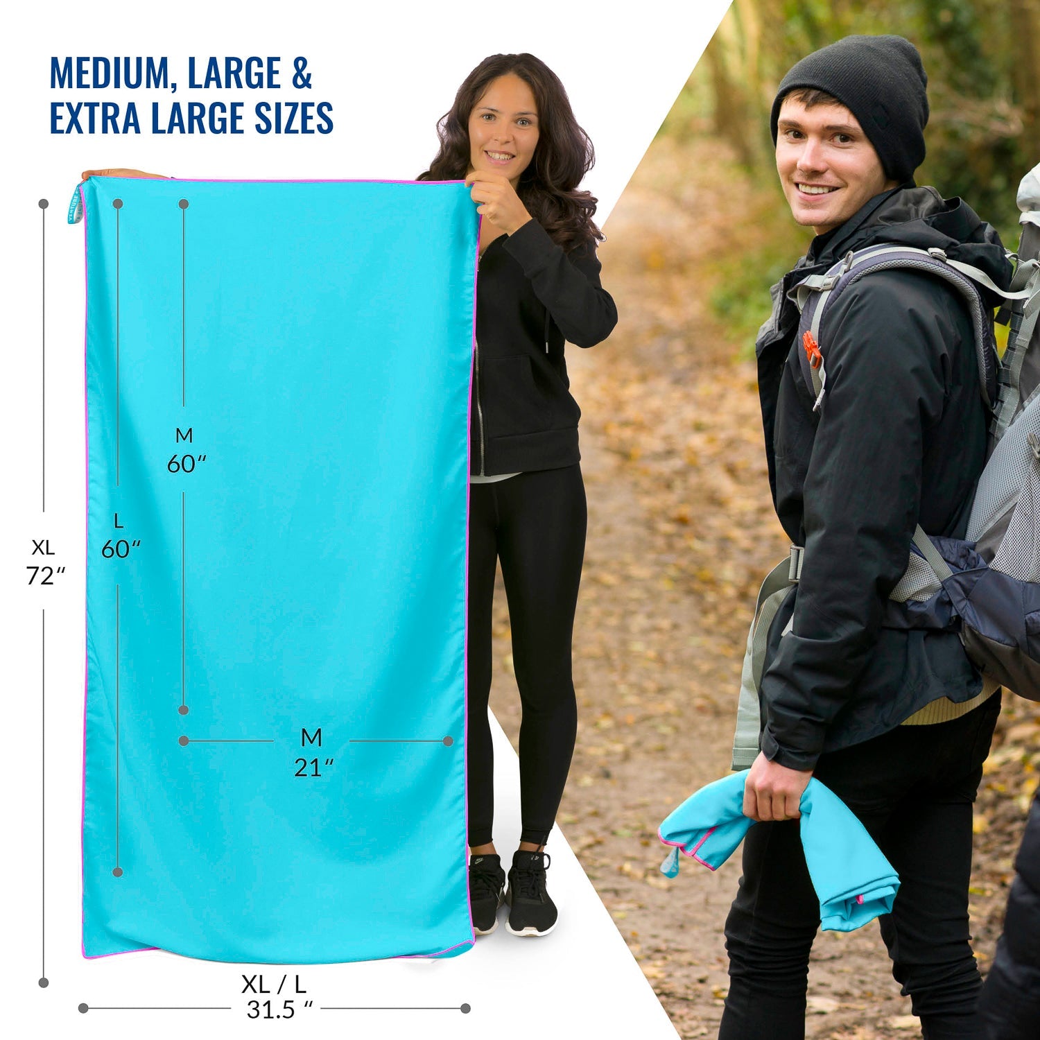 VENTURE 4TH Quick Dry Microfiber Towel - OVERLANDERS Outfitter