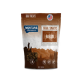 Freeze-dried bison liver dog treats from Montana Dog Food Co, 3oz, showing the crunchy, natural raw snack for dogs.