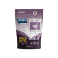 Freeze-dried duck dog treats from Montana Dog Food Co, 3oz bag with crunchy, natural duck snack pieces for dogs.