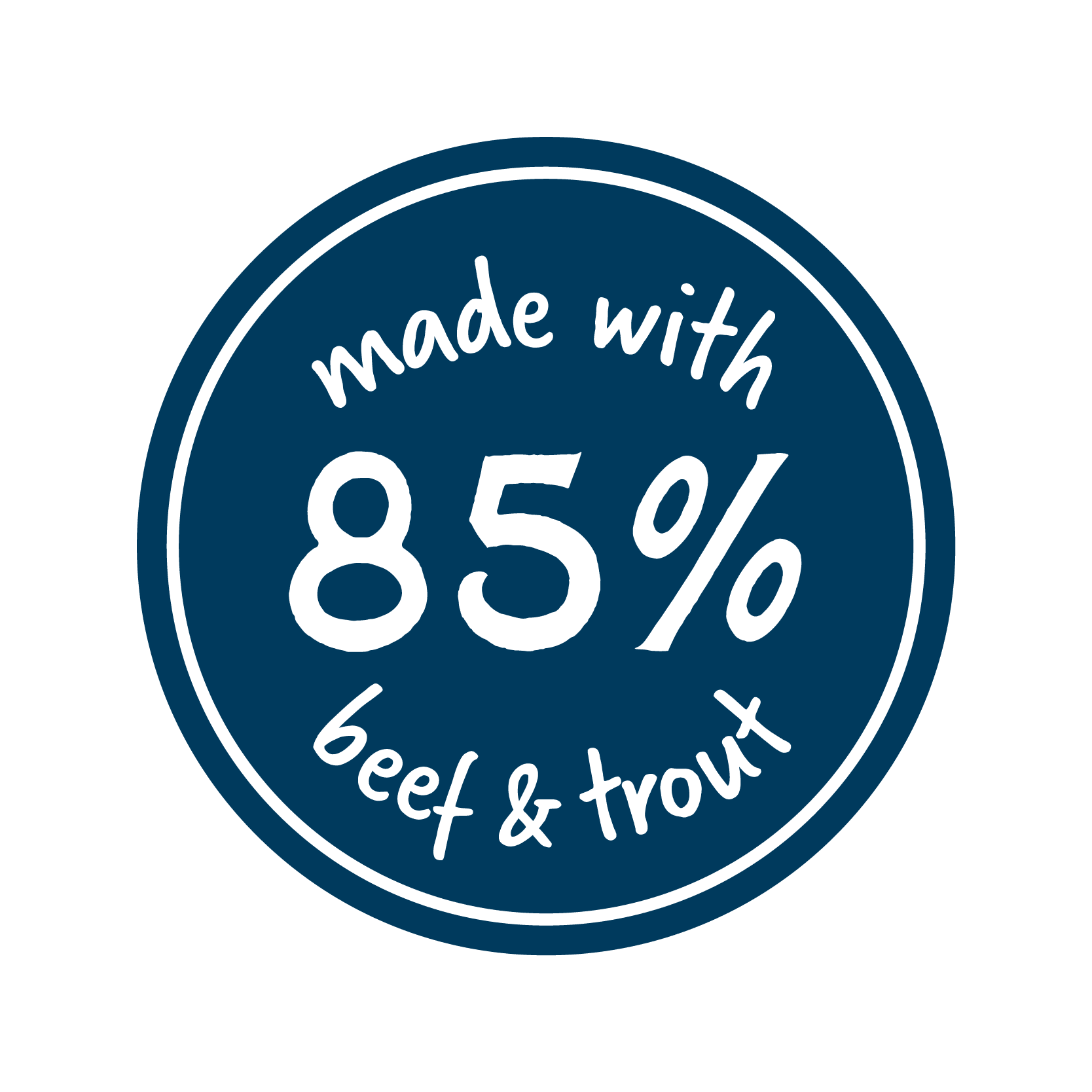 Grain-free Surf & Turf freeze-dried raw dog food meal by Montana Dog Food Co, featuring beef and fish ingredients.