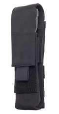 Tactical MOLLE flashlight pouch by Elite Survival Systems with adjustable straps and durable nylon material.