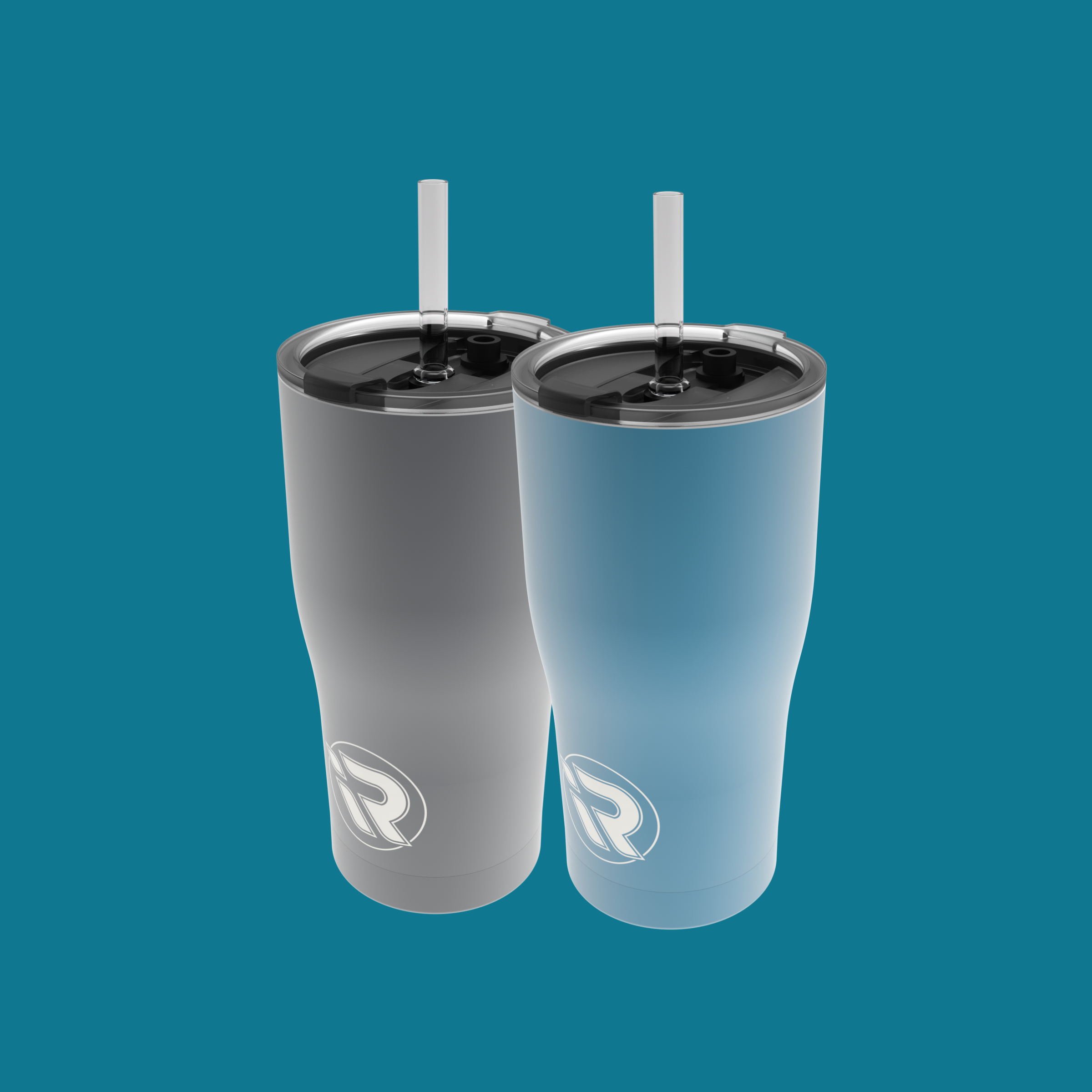iROCKER US MAG CUP in a sleek design, perfect for holding beverages, featuring the brand logo on the surface.