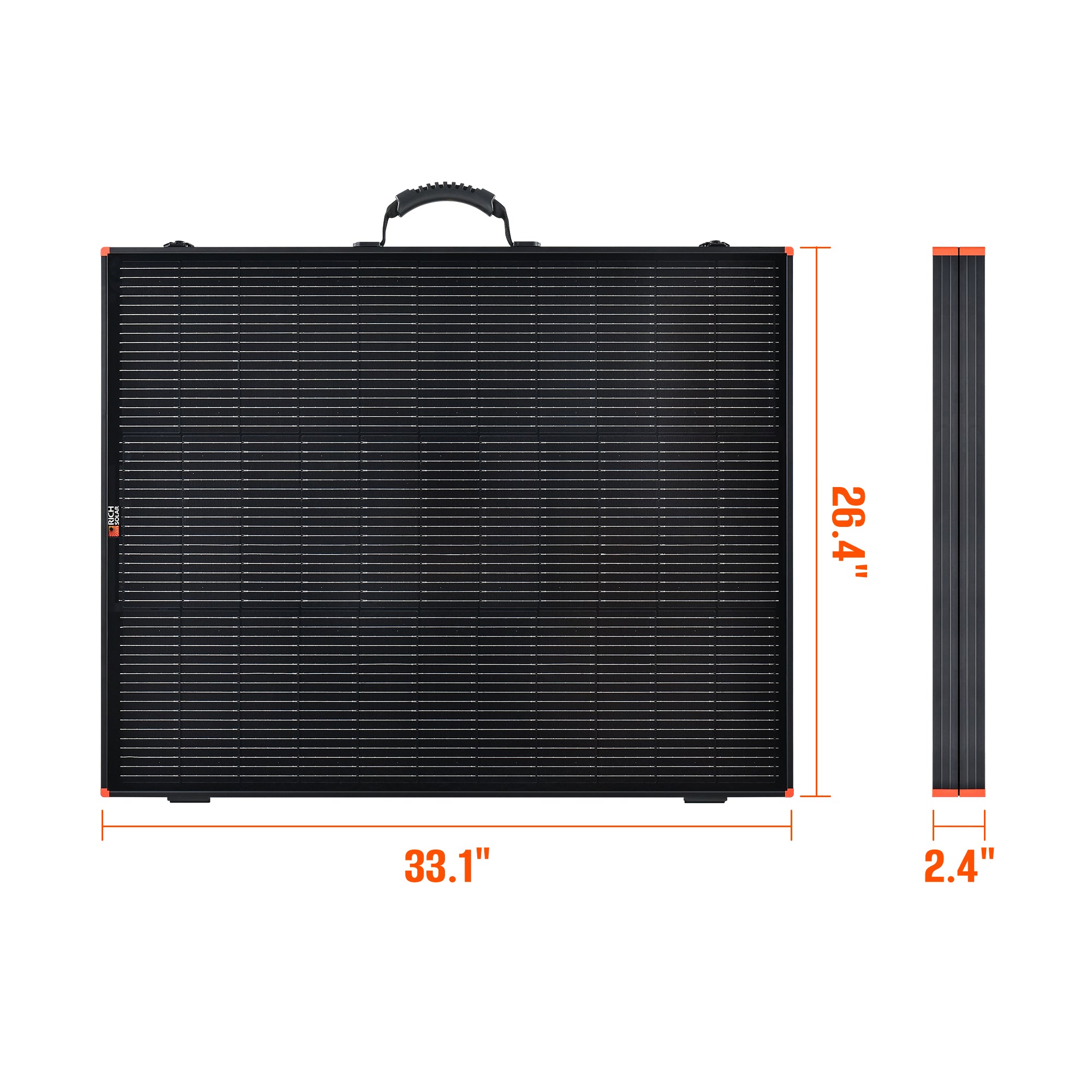 Rich Solar MEGA 200 Watt Portable Solar Panel | Powerful 12V Portable Solar Panel for Generators, Power Stations, Campers - We The Collective