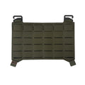 Ranger green HCC Tactical MOLLE placard with adjustable straps, designed for tactical gear and gear organization.
