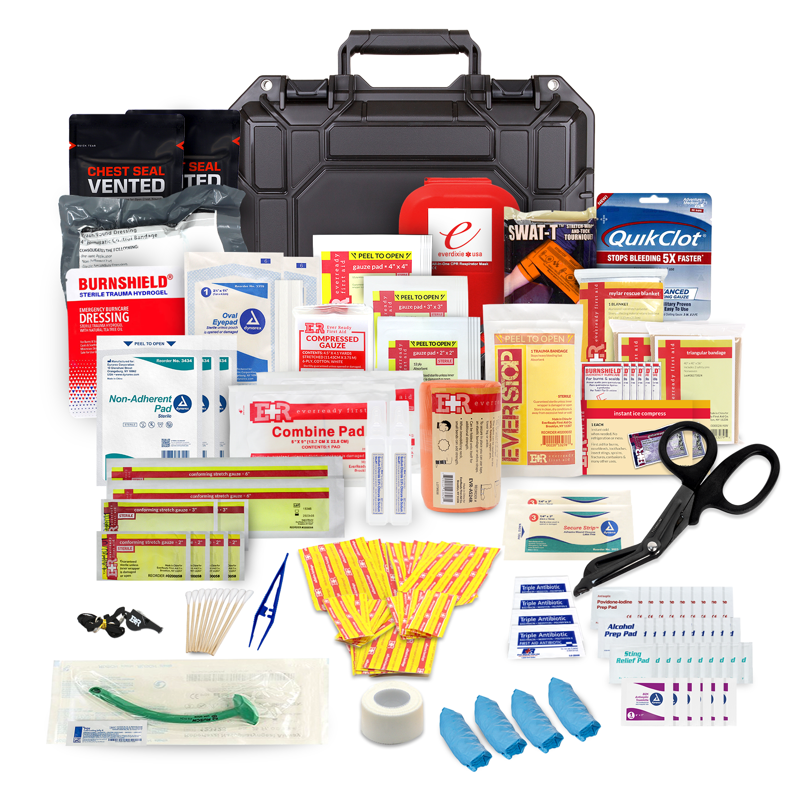 Fully Stocked Marine First Aid Medical Kit in Lightweight Waterproof Case - We The Collective