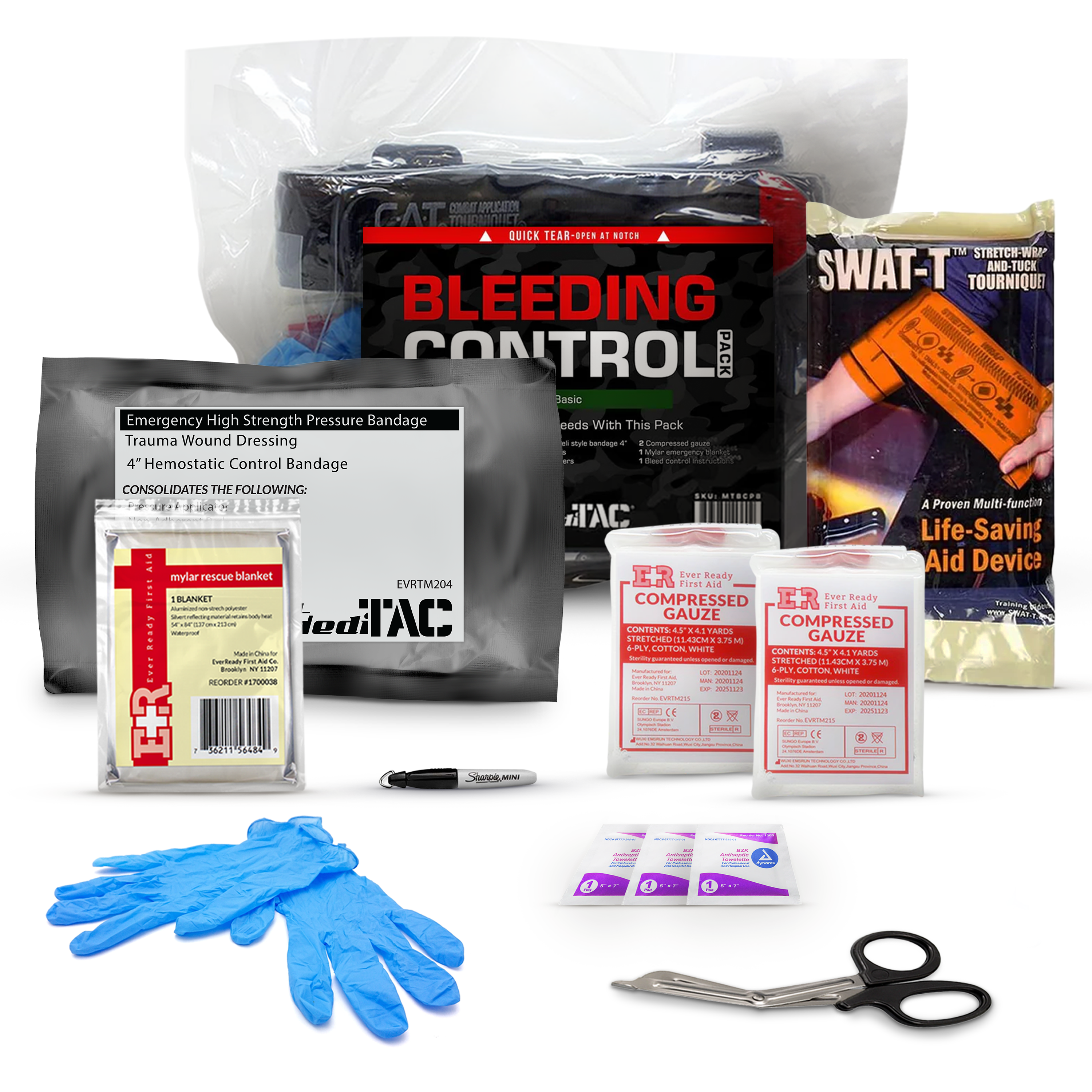 Basic Bleeding Control Kit with SWAT-T Tourniquet - We The Collective