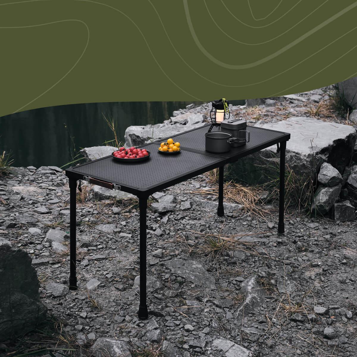 Wild Land MTS-X table with sturdy metal frame and spacious tabletop, ideal for outdoor or workshop use.