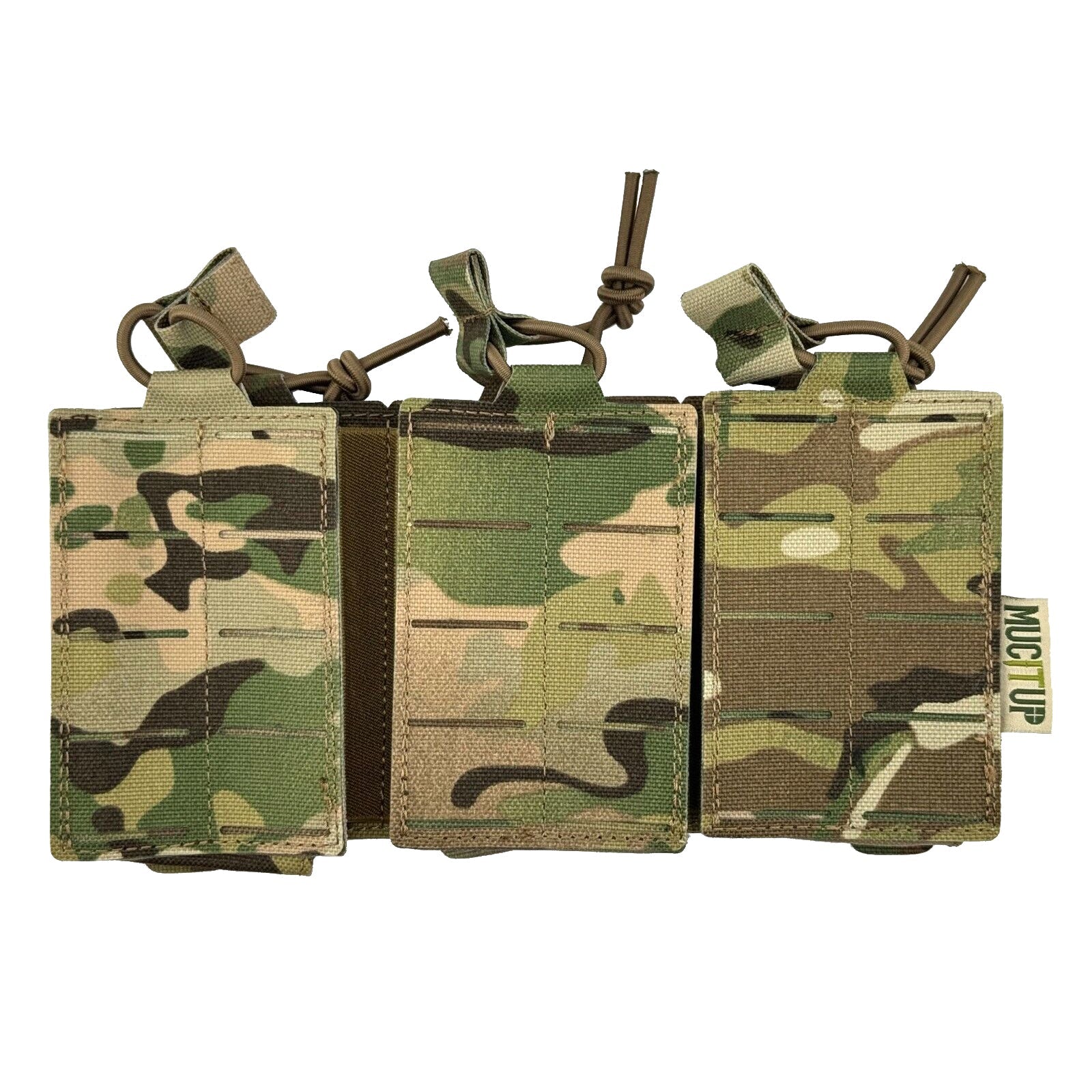 MUCTAC 1050D Nylon Laser Cut Triple Mag Pouch, Molle Compatible – Multicam - OVERLANDERS Outfitter