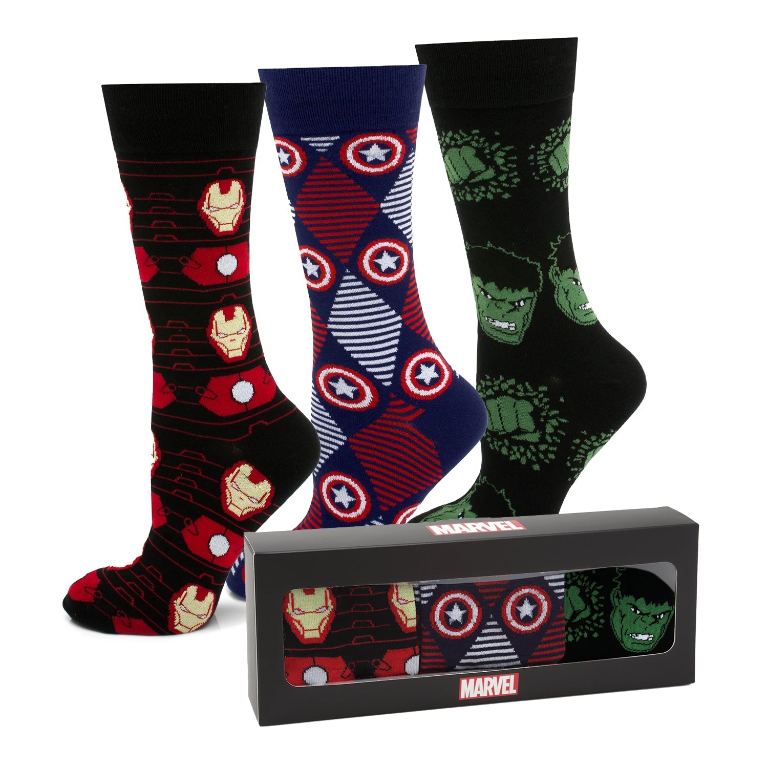 Marvel  Avengers Favorites 3 Pair Socks and Lapel Pin Gift Set - OVERLANDERS Outfitter