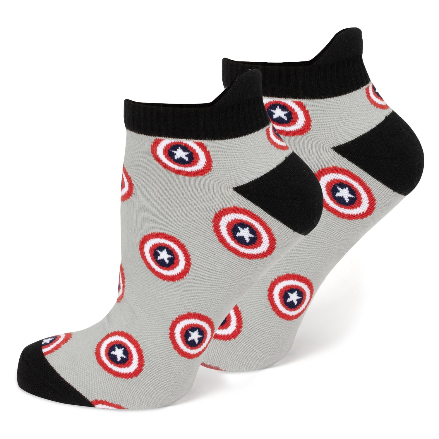 Marvel Captain America Ankle Socks 3-Pack and Lapel Pin Gift Set - OVERLANDERS Outfitter